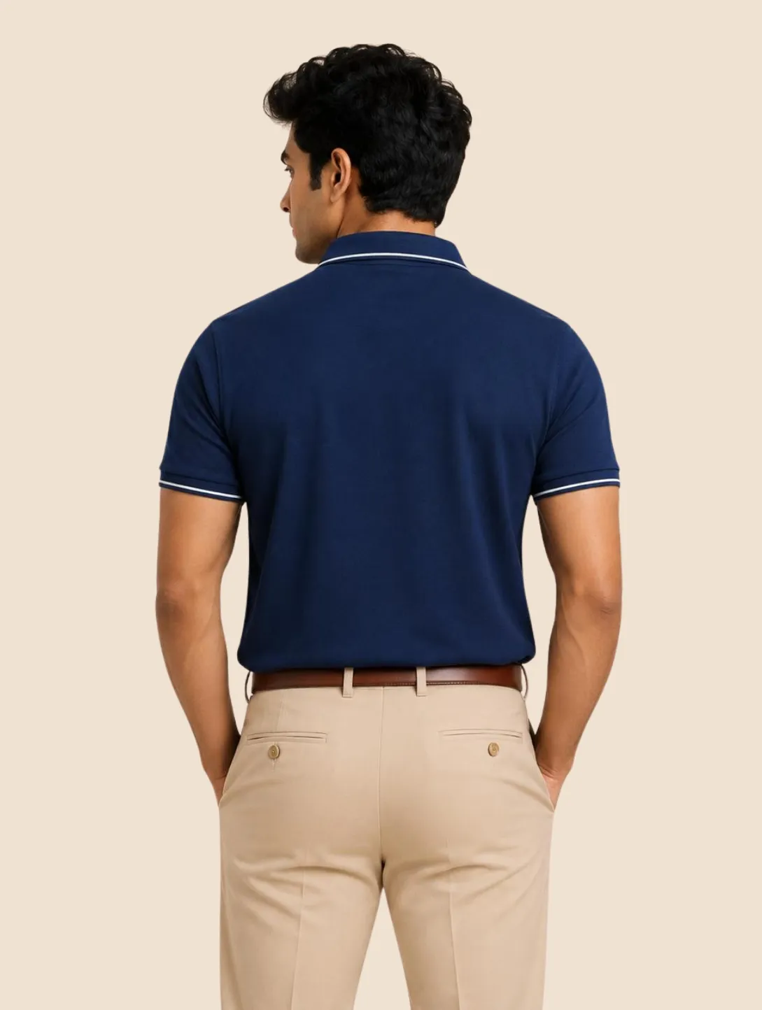 Corporate Men's Tipped Polo T-Shirt view 3