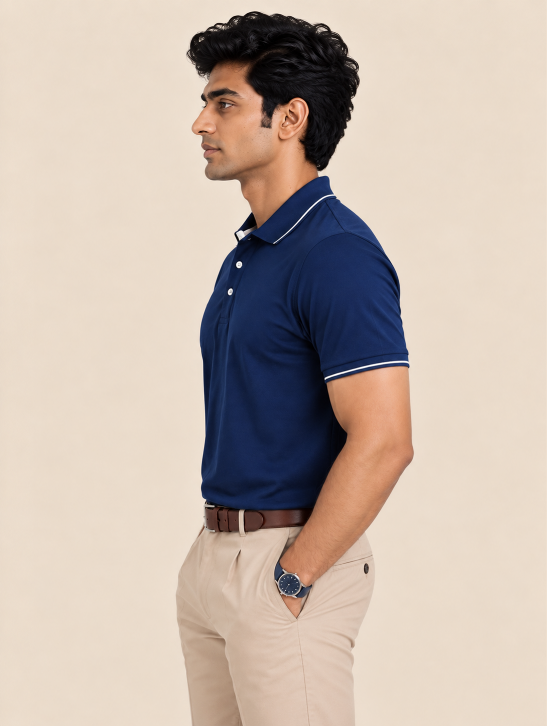 Corporate Men's Tipped Polo T-Shirt view 2