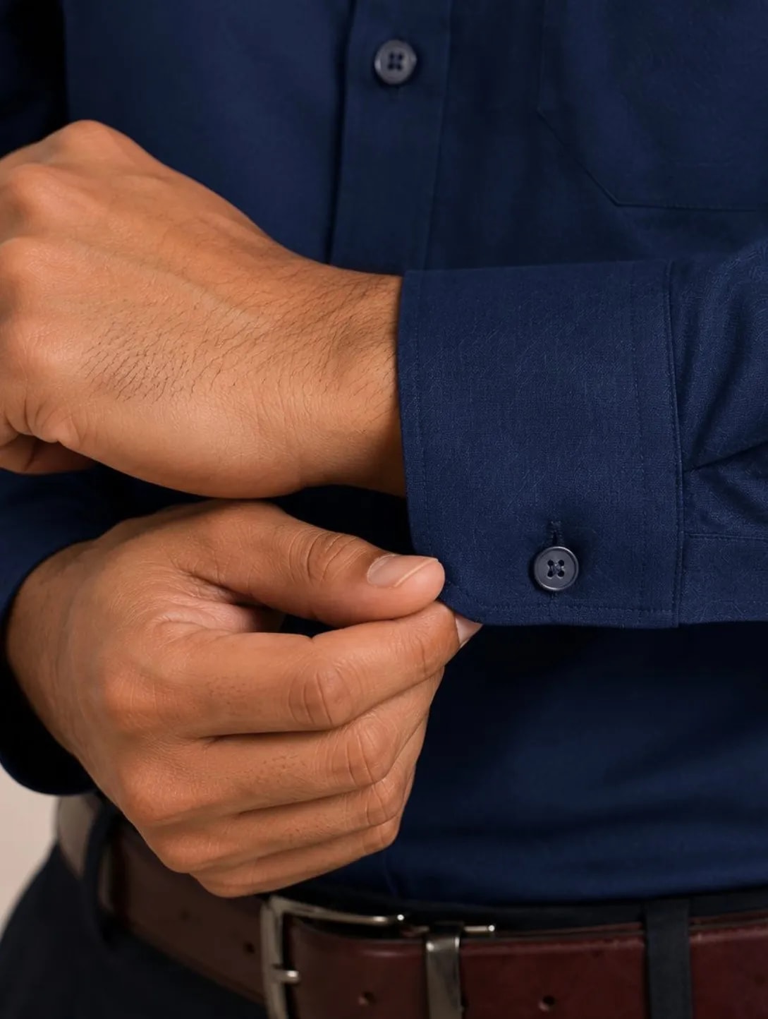 Cuff of a Formistry shirt